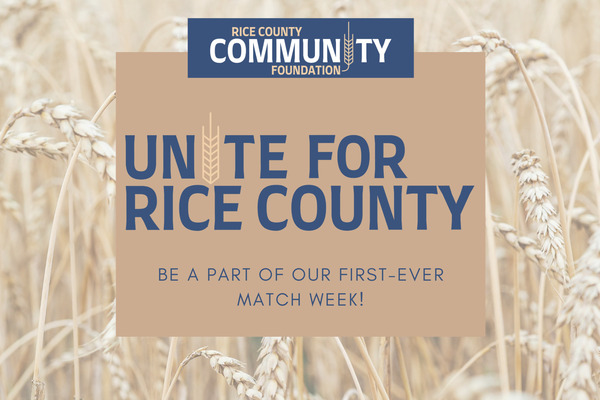Unite For Rice County Match Week Raises a Staggering $208,801.68 for Rice County Community Foundation Funds